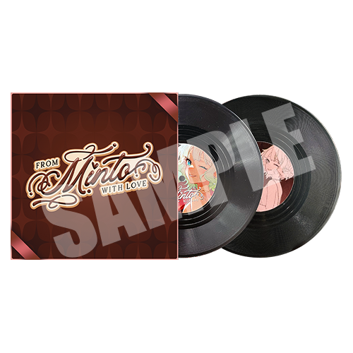 "Vinyl record" style coaster set