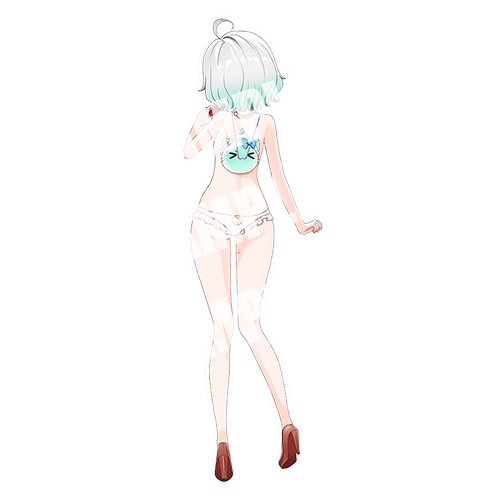 Red dress double-sided standee